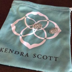 Kendra Scott Druzy earrings silver